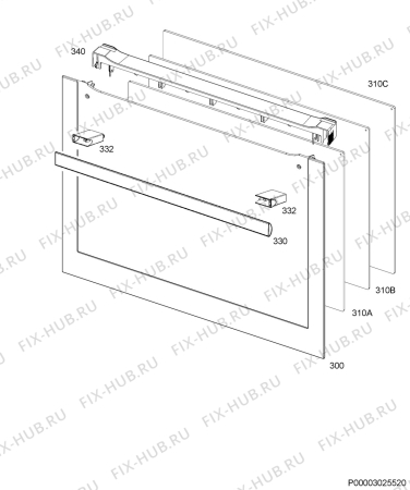 Схема №2 BP3013021M с изображением Микромодуль для плиты (духовки) Aeg 973944185947027